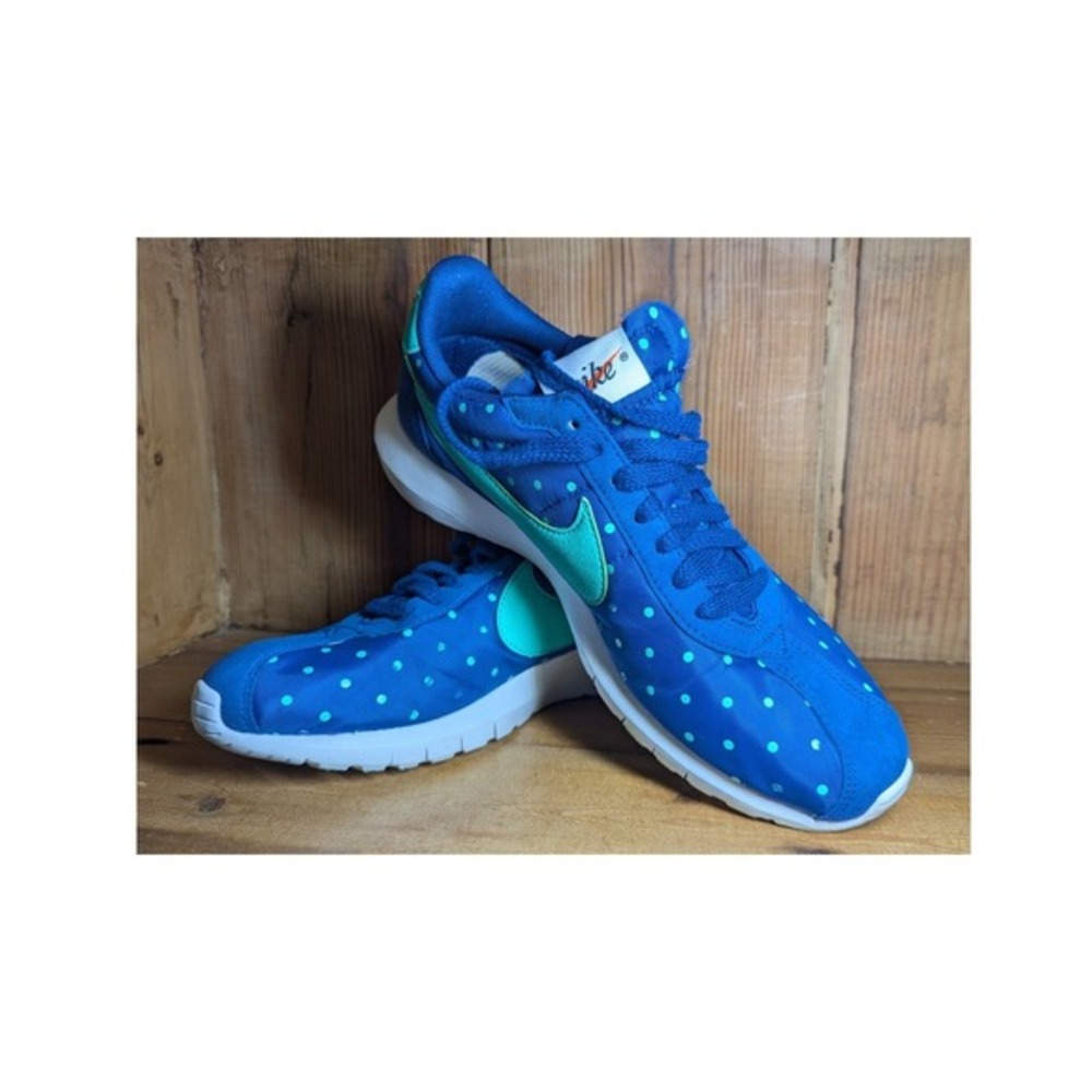 Nike Roshe LD-1000 Polka Dot Sneakers Blue Green Womens Size 9.5 Athletic Shoes
